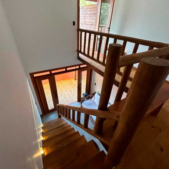 Vista do quarto para a sala