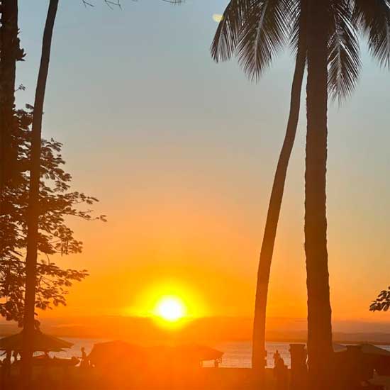 Vista do quarto para por do sol